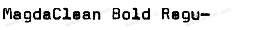 MagdaClean Bold Regu字体转换